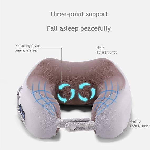 Ease & Comfort: U-Shaped Massage Pillow